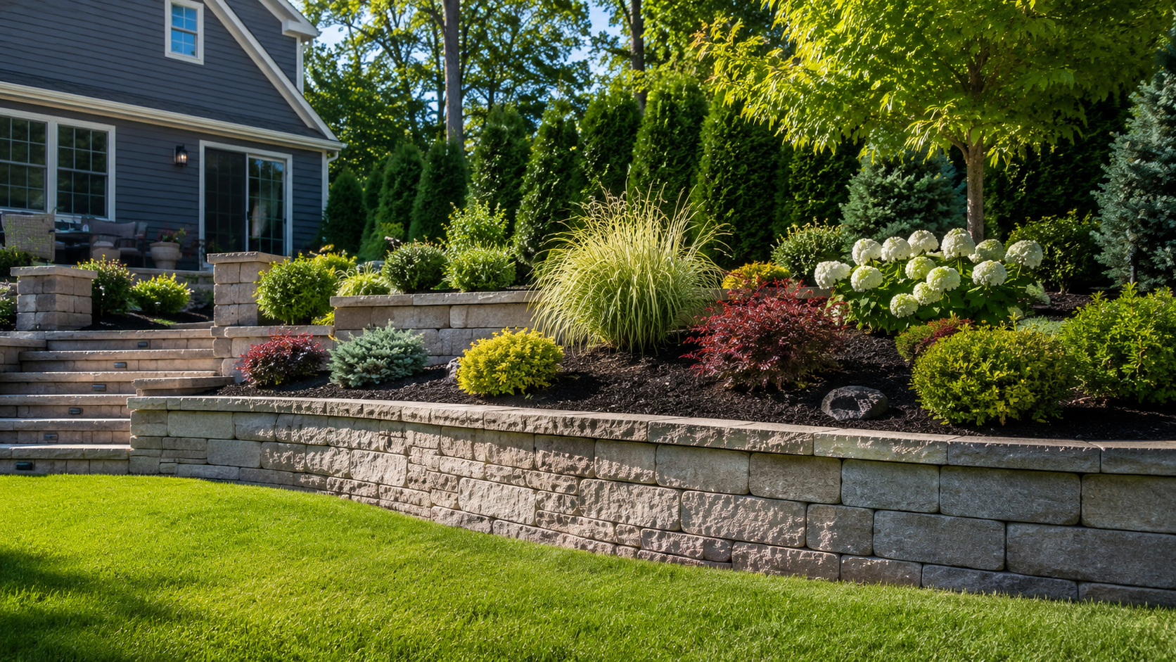 Irrigation sprinkler adjustment on a maintained residential property